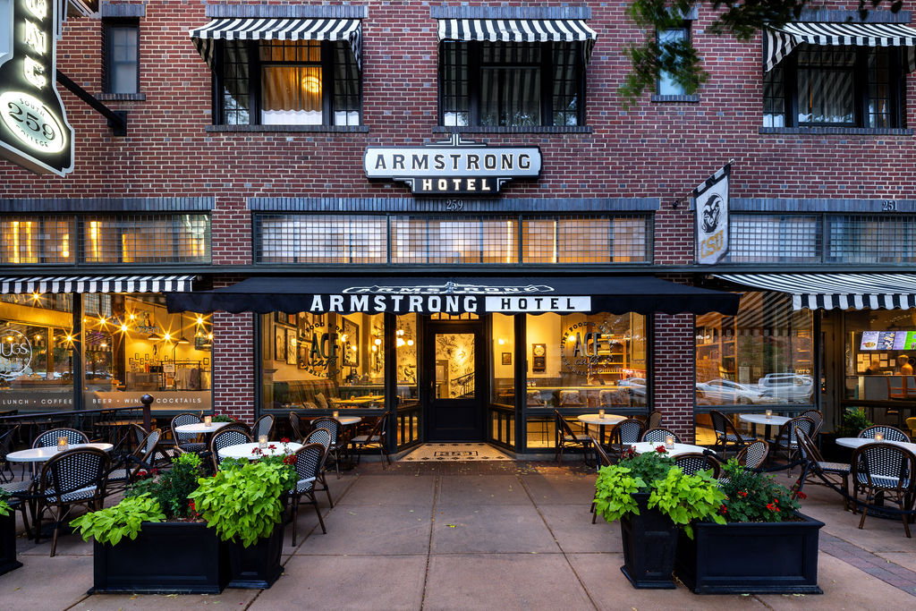 The Armstrong Hotel Exterior Evening