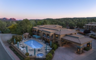 Mountain Modern Sedona Exterior Aerial View